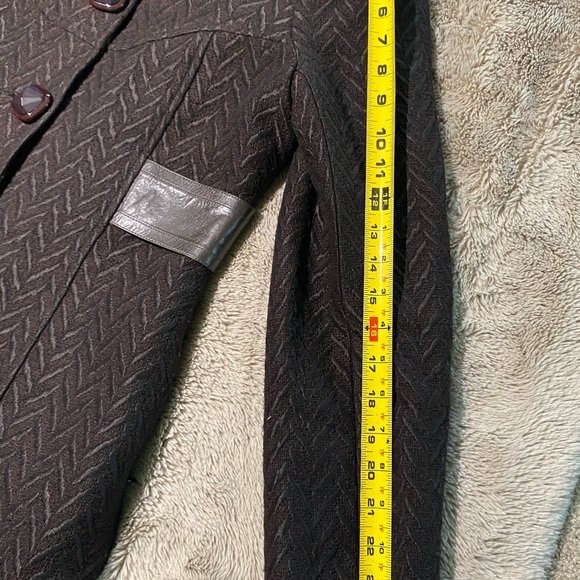 Mackage NWOT chevron belted waist wool coat - Picture 5 of 16